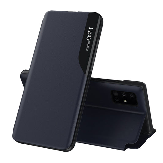 Hoes voor Samsung Galaxy A51 A515, Techsuit, eFold, Donkerblauw