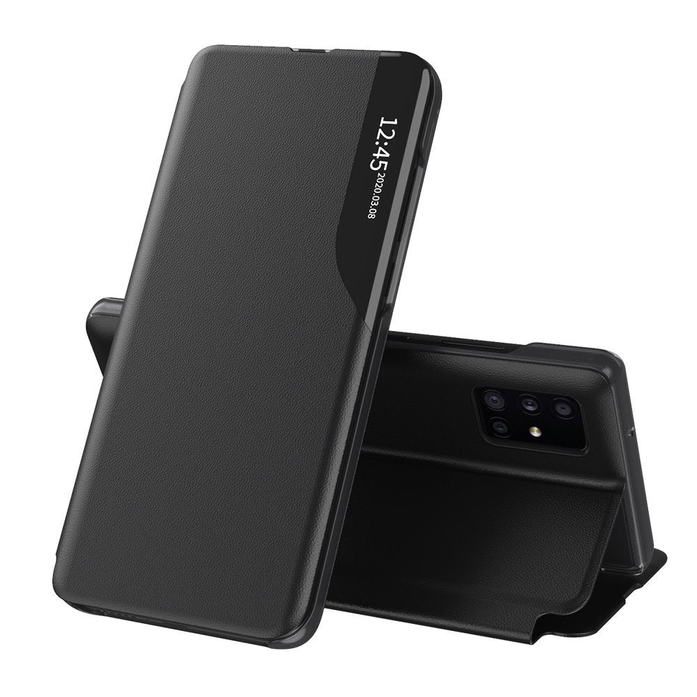 Hoes voor Samsung Galaxy A51 A515, Techsuit, eFold, Zwart