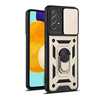 Hoes voor Samsung Galaxy A52s 5G A528 / A52 5G A526 / A52 A525, Techsuit, CamShield, Goud