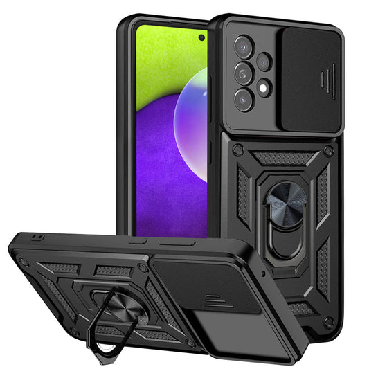 Hoes voor Samsung Galaxy A52s 5G A528 / A52 5G A526 / A52 A525, Techsuit, CamShield, Zwart