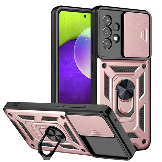Hoesje voor Samsung Galaxy A52s 5G A528 / A52 5G A526 / A52 A525, Techsuit, CamShield, Roze