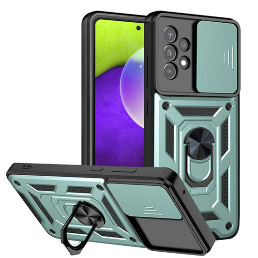 Hoesje voor Samsung Galaxy A52s 5G A528 / A52 5G A526 / A52 A525, Techsuit, CamShield, Groen
