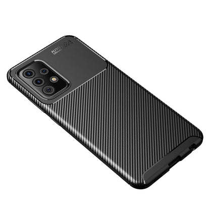 Hoes voor Samsung Galaxy A52s 5G A528 / A52 5G A526 / A52 A525, Techsuit, CarbonFiber, Zwart