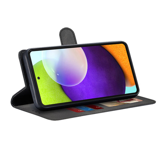 Hoes voor Samsung Galaxy A52s 5G A528 / A52 5G A526 / A52 A525, Techsuit, Diary Book, Zwart