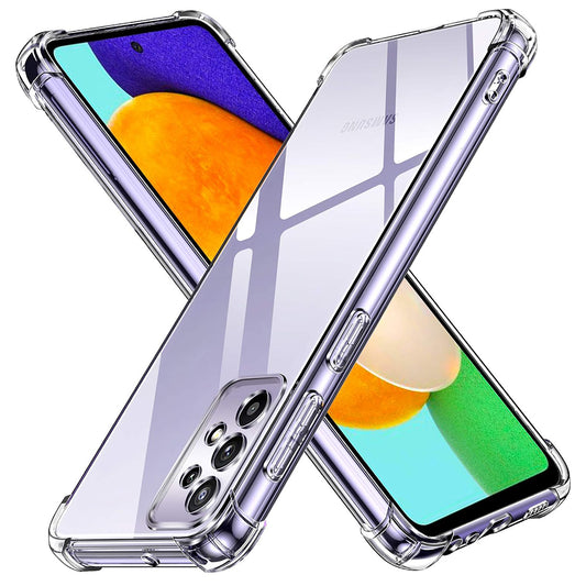 Hoes voor Samsung Galaxy A52s 5G A528 / A52 5G A526 / A52 A525, Techsuit, Schokbestendig Transparant, Helder