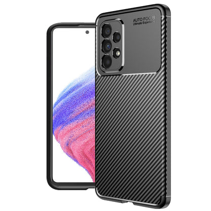 Hoes voor Samsung Galaxy A53 5G A536, Techsuit, CarbonFiber, Zwart