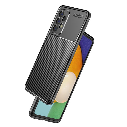 Hoes voor Samsung Galaxy A53 5G A536, Techsuit, CarbonFiber, Zwart