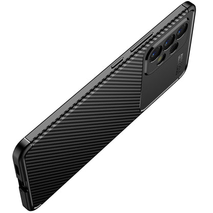 Hoes voor Samsung Galaxy A53 5G A536, Techsuit, CarbonFiber, Zwart