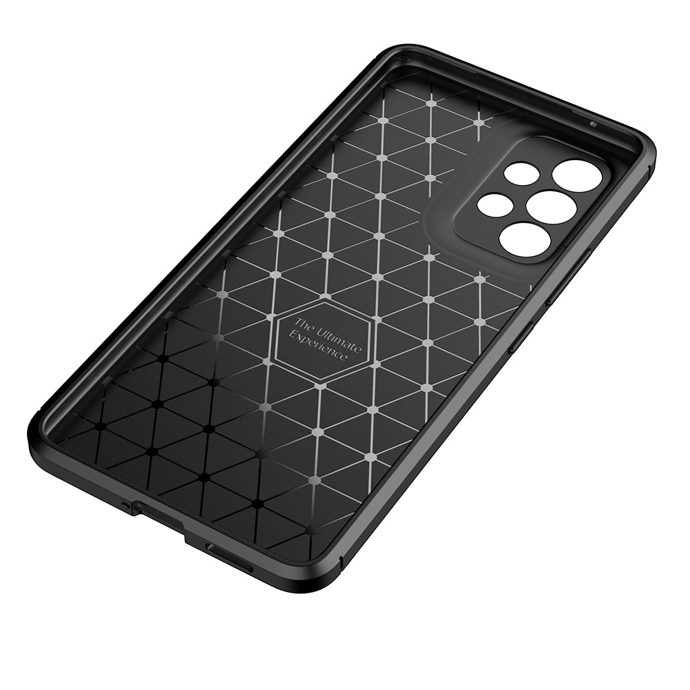 Hoes voor Samsung Galaxy A53 5G A536, Techsuit, CarbonFiber, Zwart