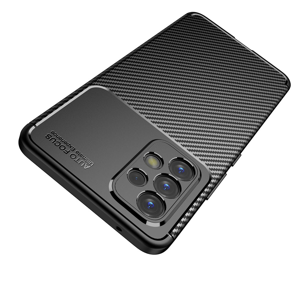 Hoes voor Samsung Galaxy A53 5G A536, Techsuit, CarbonFiber, Zwart