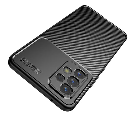 Hoes voor Samsung Galaxy A53 5G A536, Techsuit, CarbonFiber, Zwart