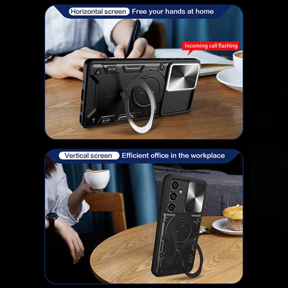 Hoes voor Samsung Galaxy A54 A546, Techsuit, CamGuard Pro, Paars