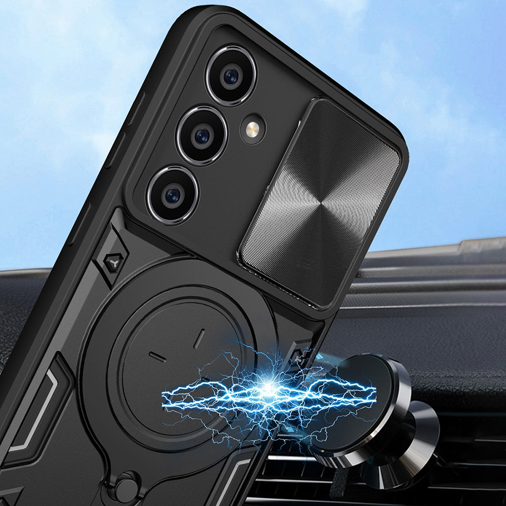 Hoes voor Samsung Galaxy A54 A546, Techsuit, CamGuard Pro, Zwart