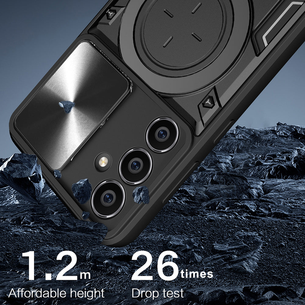 Hoes voor Samsung Galaxy A54 A546, Techsuit, CamGuard Pro, Zwart