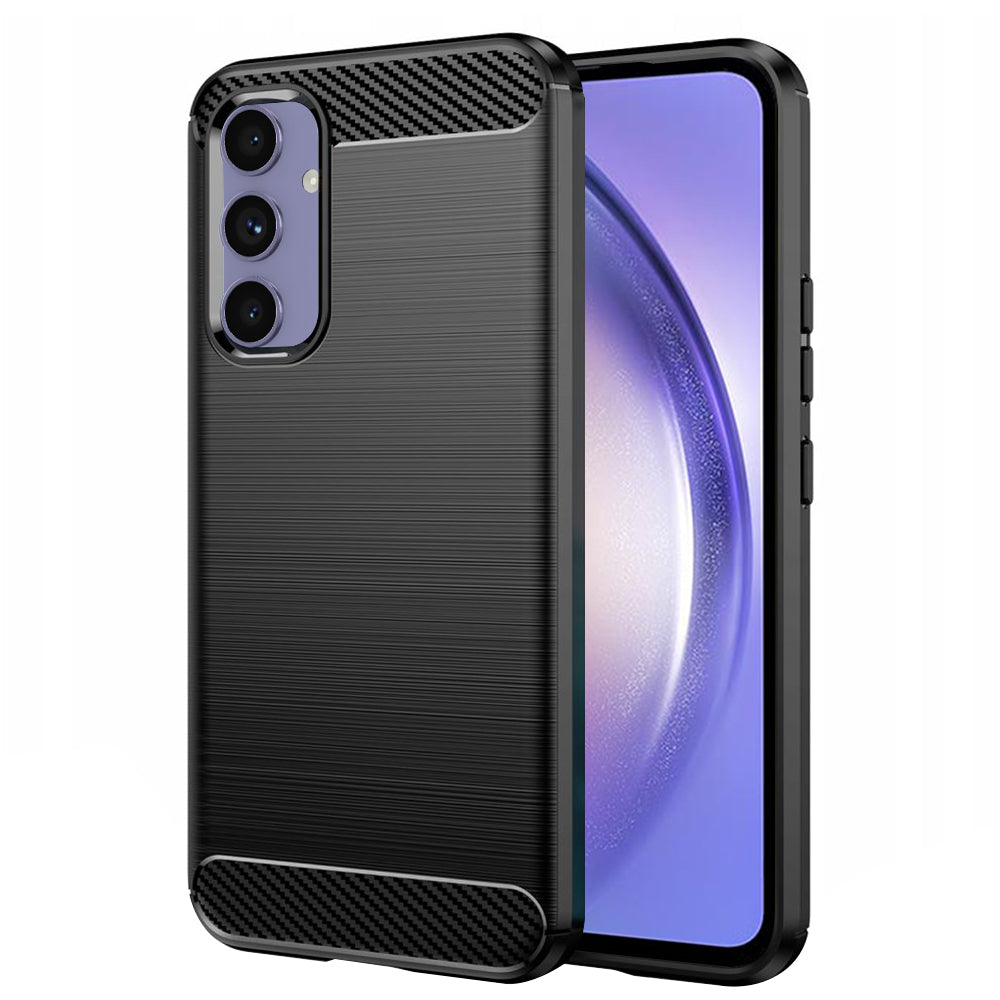 Hoes voor Samsung Galaxy A54 A546, Techsuit, Carbon, Zwart