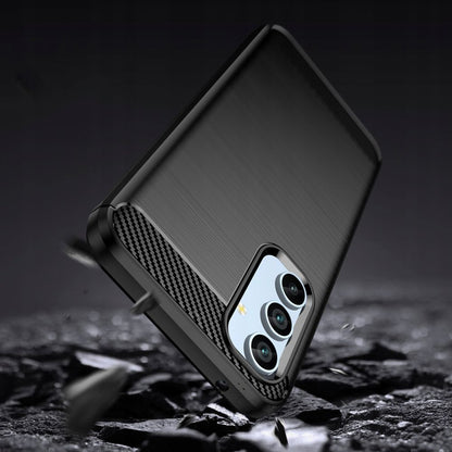 Hoes voor Samsung Galaxy A54 A546, Techsuit, Carbon, Zwart