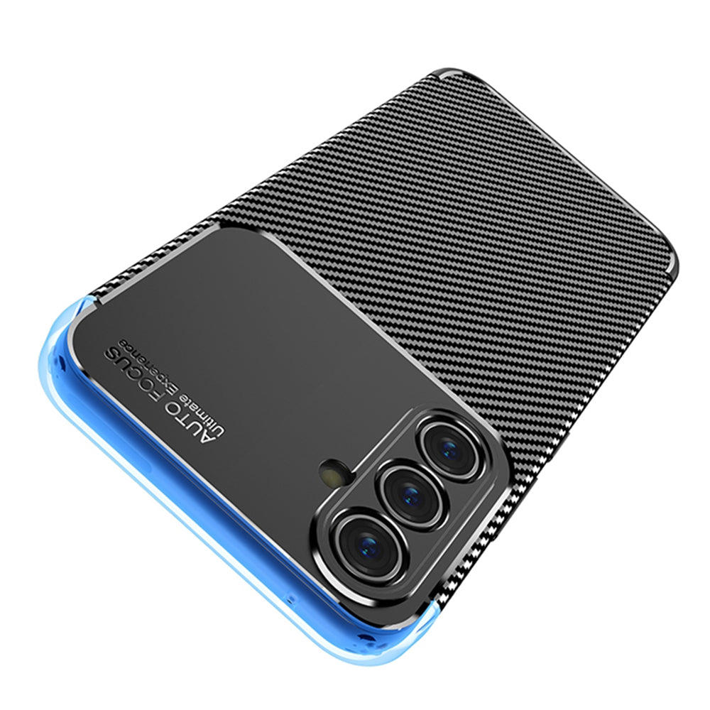 Hoes voor Samsung Galaxy A54 A546, Techsuit, CarbonFiber, Zwart