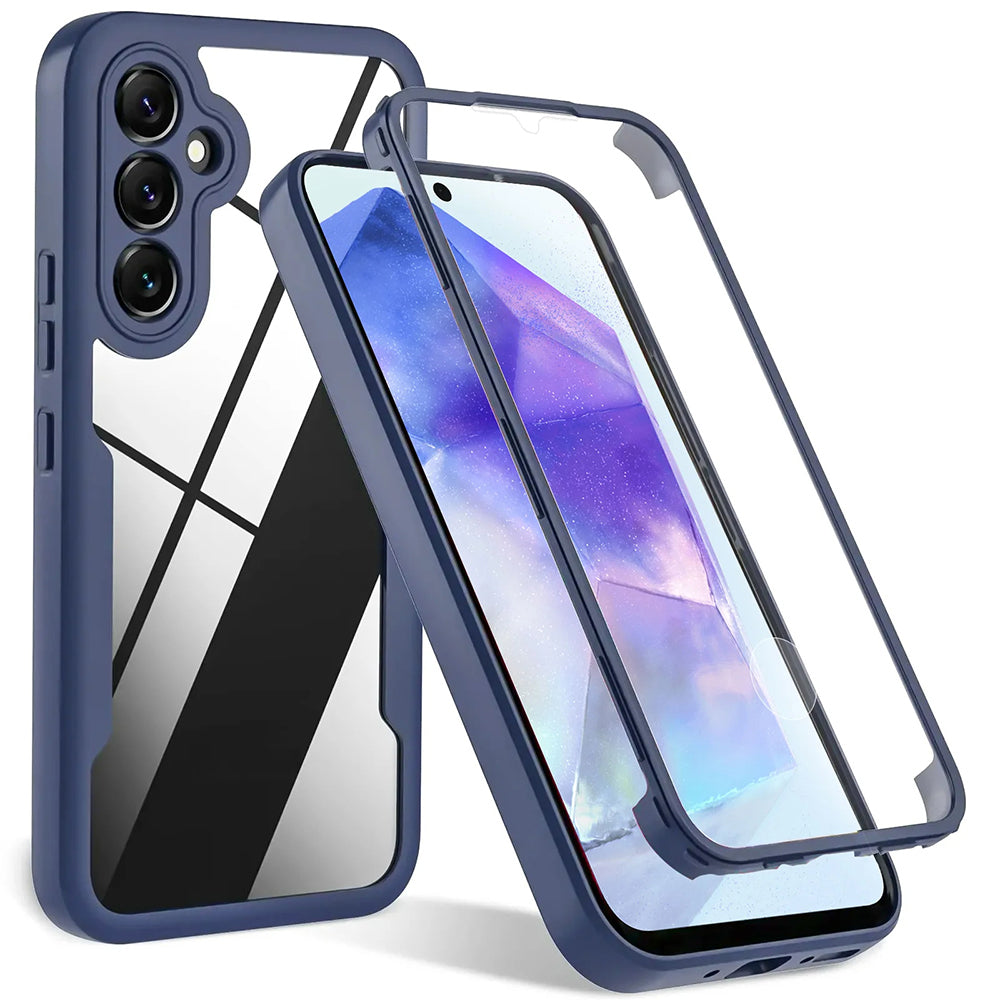 Hoes voor Samsung Galaxy A54 A546, Techsuit, ColorVerse 360, Blauw