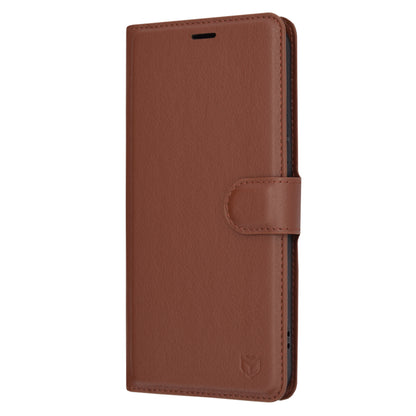 Case for Samsung Galaxy A54 A546, Techsuit, Leather Folio, Brown
