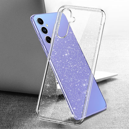 Hoesje voor Samsung Galaxy A54 A546, Techsuit, SparkleSkin, Transparant