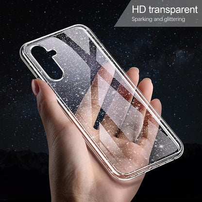Hoesje voor Samsung Galaxy A54 A546, Techsuit, SparkleSkin, Transparant