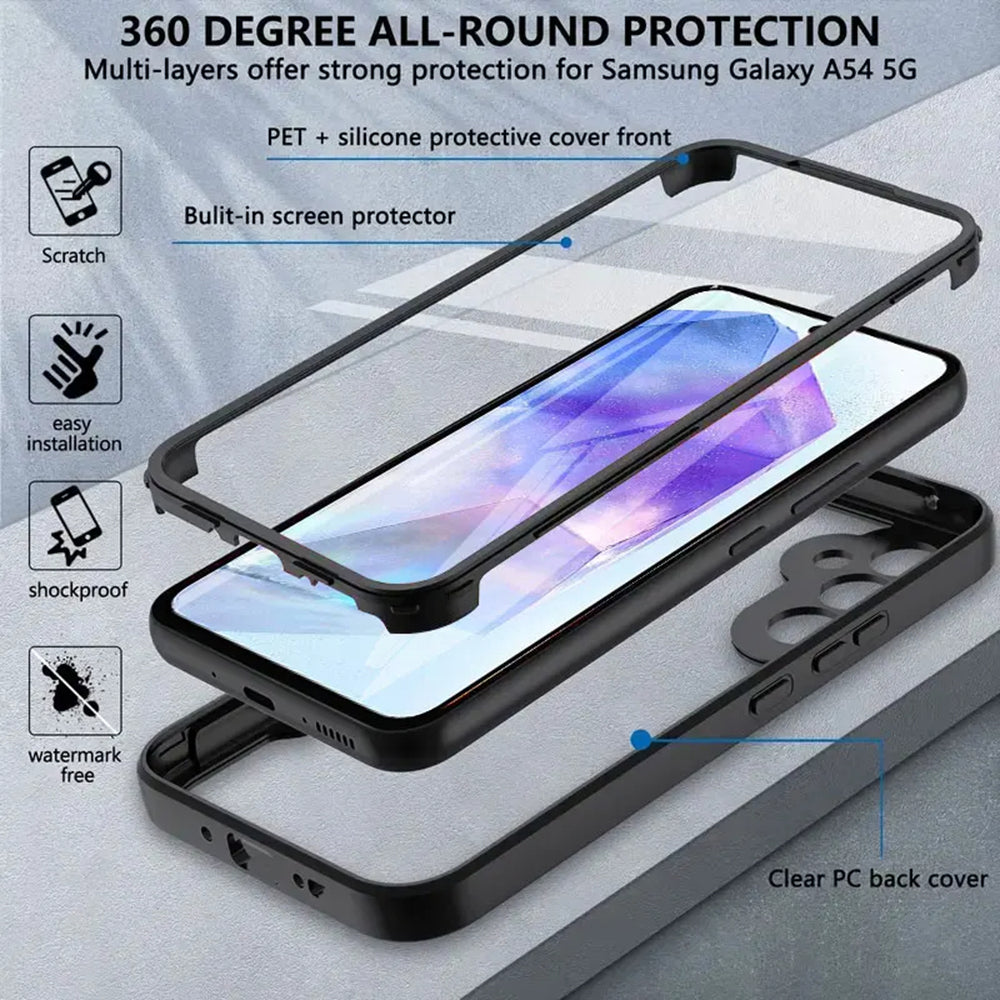 Case for Samsung Galaxy A55 5G A556, Techsuit, ColorVerse 360, Purple