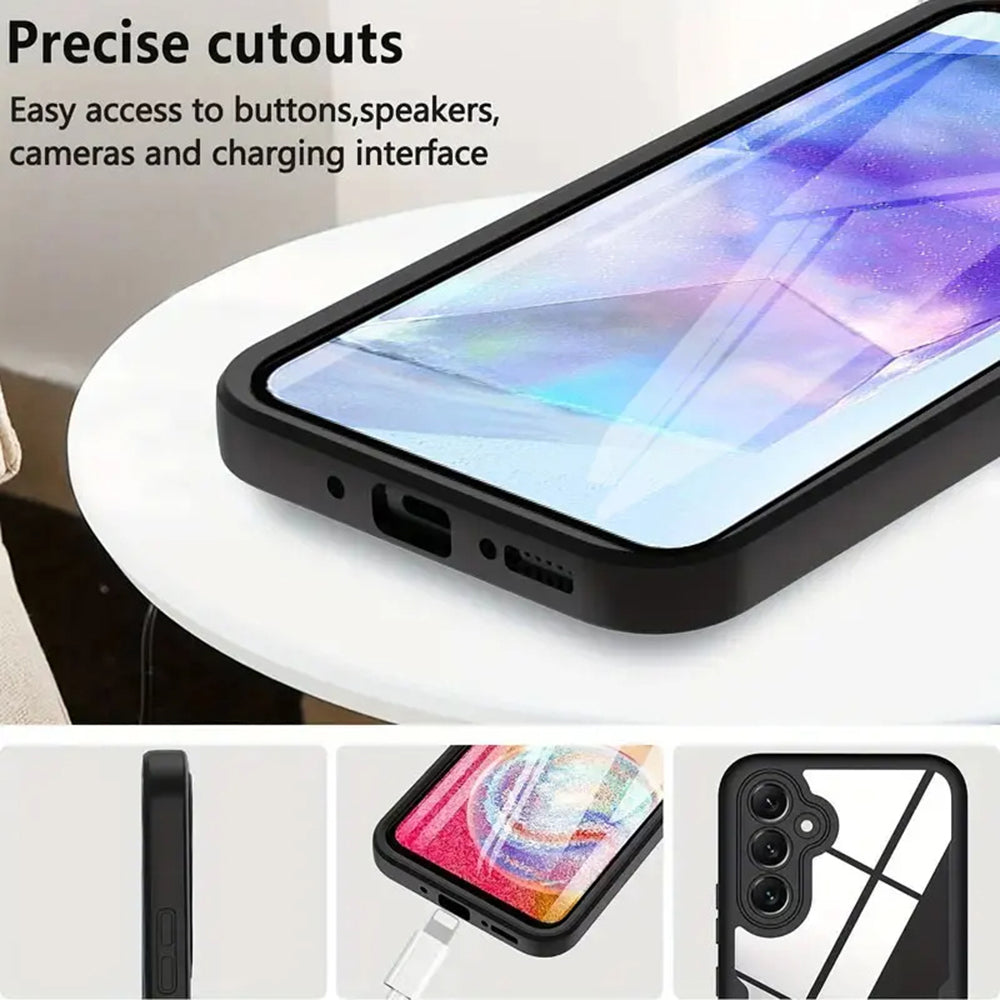 Hoes voor Samsung Galaxy A55 5G A556, Techsuit, ColorVerse 360, Zwart