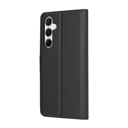 Hoes voor Samsung Galaxy A55 5G A556, Techsuit, Leather Folio, Zwart