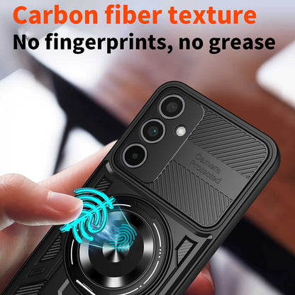 Hoes voor Samsung Galaxy A55 5G A556, Techsuit, RuggedCam, Zwart