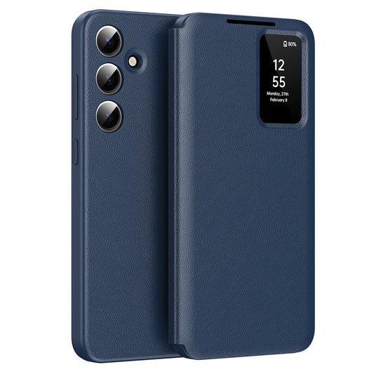 Hoes voor Samsung Galaxy A55 5G A556, Techsuit, SmartView, Blauw