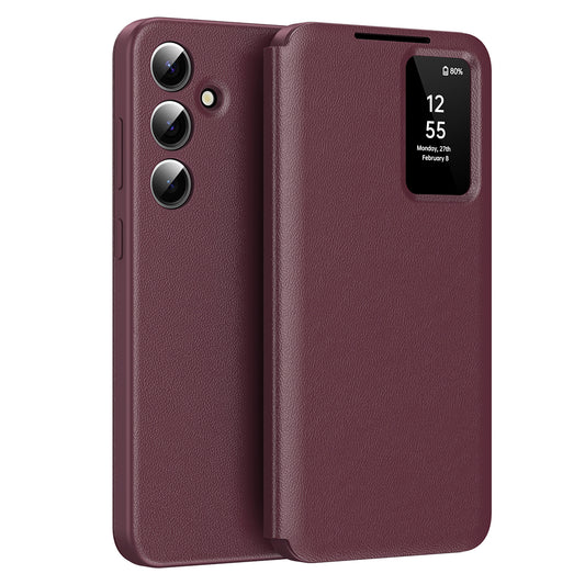 Hoes voor Samsung Galaxy A55 5G A556, Techsuit, SmartView, Rood