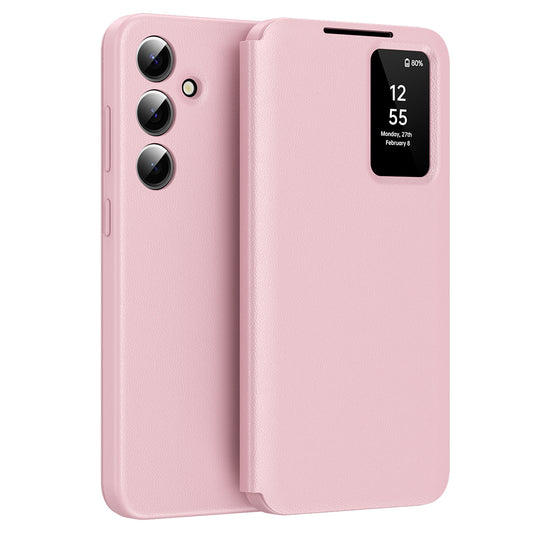 Hoes voor Samsung Galaxy A55 5G A556, Techsuit, SmartView, Roze