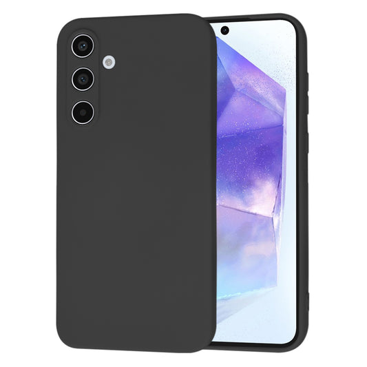 Hoes voor Samsung Galaxy A55 5G A556, Techsuit, SoftFlex, Zwart
