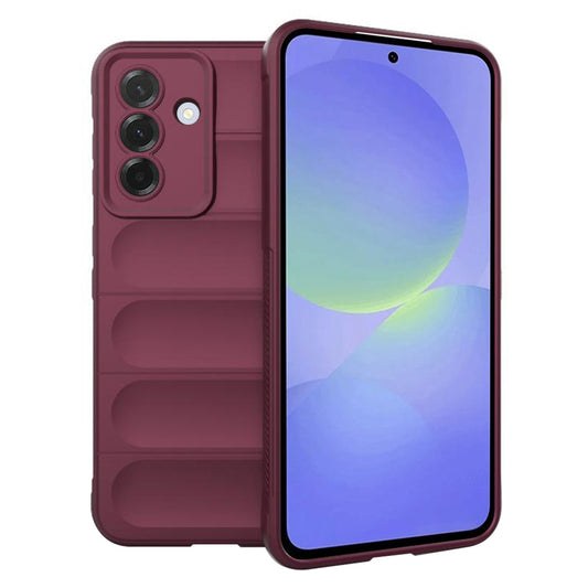 Hoes voor Samsung Galaxy A56 A566 / A36 A366, Techsuit, Magic Shield, Wijnrood