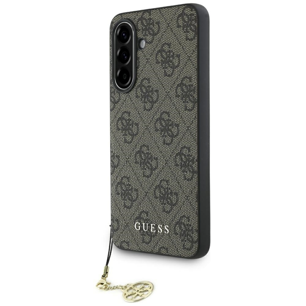 Hoesje voor Samsung Galaxy A56 A566, Guess, 4G Charm, Bruin