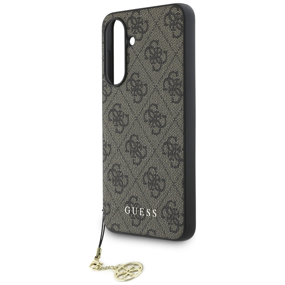 Hoesje voor Samsung Galaxy A56 A566, Guess, 4G Charm, Bruin