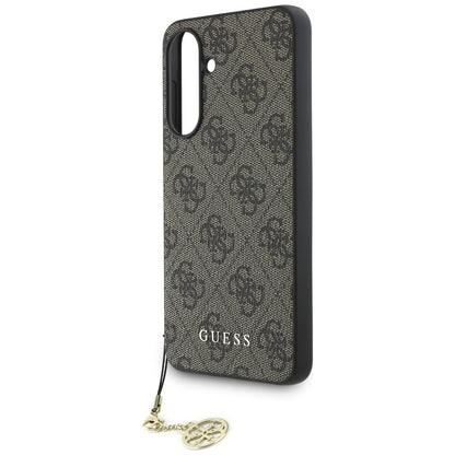 Hoesje voor Samsung Galaxy A56 A566, Guess, 4G Charm, Bruin