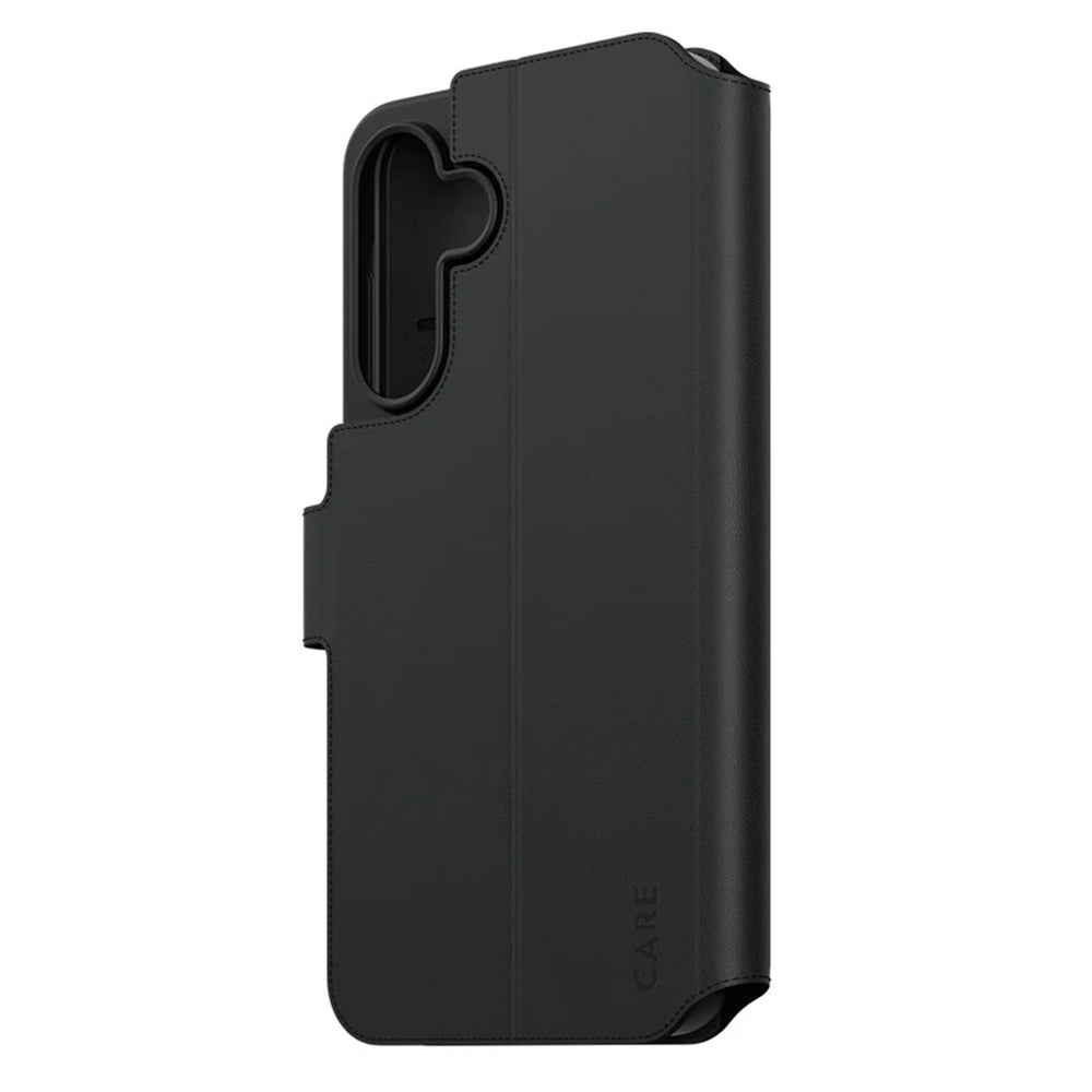 Hoes voor Samsung Galaxy A56 A566, PanzerGlass, Care Feature Kickstand Wallet, Zwart
