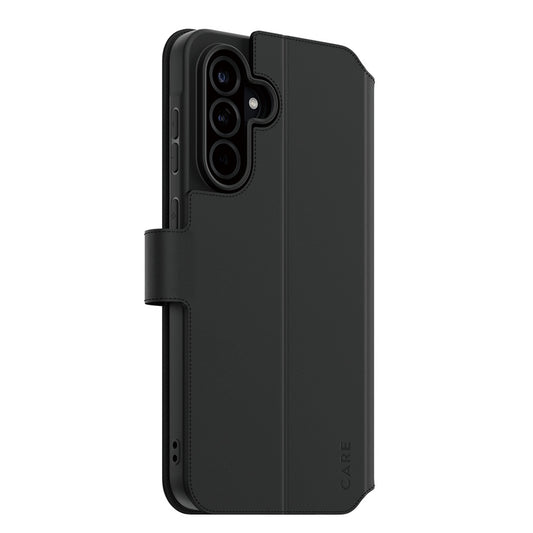 Hoes voor Samsung Galaxy A56 A566, PanzerGlass, Care Feature Kickstand Wallet, Zwart