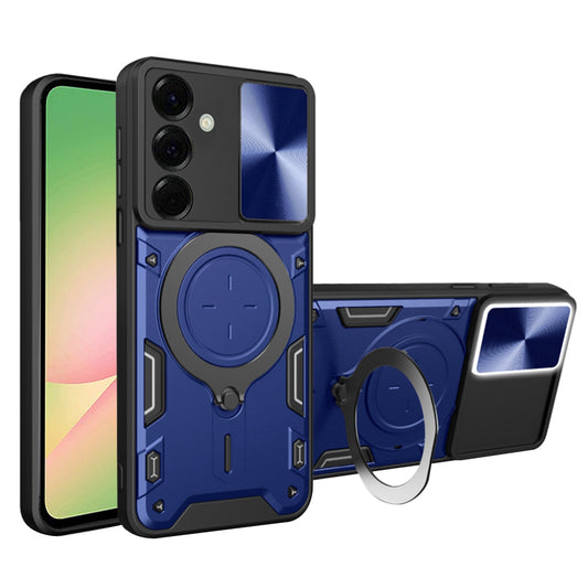 Hoes voor Samsung Galaxy A56 A566, Techsuit, CamGuard Pro, Blauw