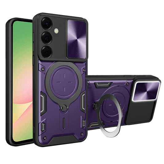 Hoes voor Samsung Galaxy A56 A566, Techsuit, CamGuard Pro, Paars