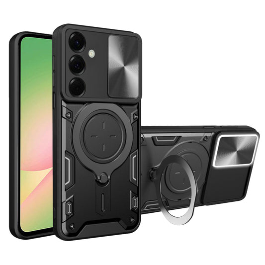 Hoes voor Samsung Galaxy A56 A566, Techsuit, CamGuard Pro, Zwart