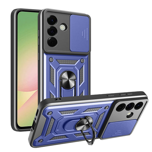 Hoes voor Samsung Galaxy A56 A566, Techsuit, CamShield, Blauw