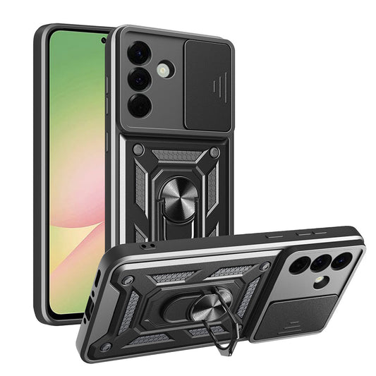Hoes voor Samsung Galaxy A56 A566, Techsuit, CamShield, Zwart