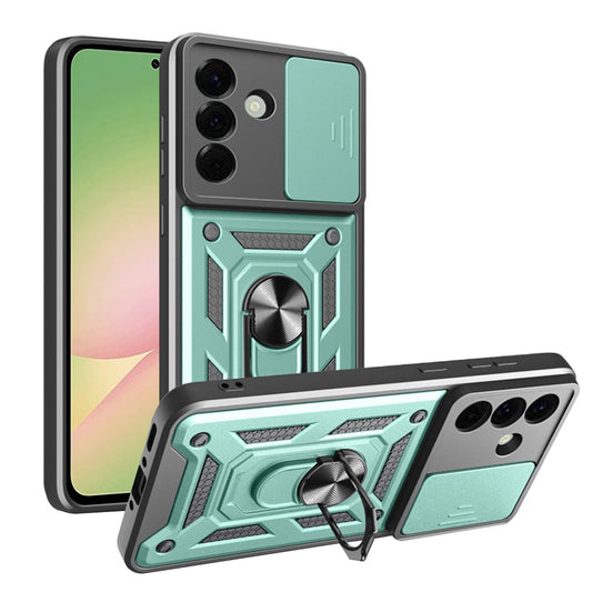 Hoes voor Samsung Galaxy A56 A566, Techsuit, CamShield, Groen
