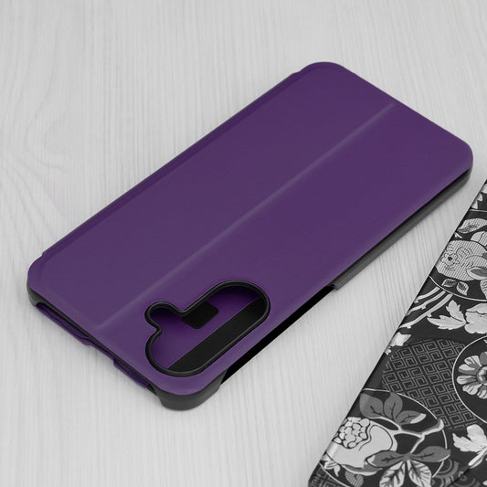 Hoes voor Samsung Galaxy A56 A566, Techsuit, eFold, Paars