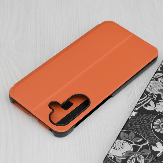 Hoes voor Samsung Galaxy A56 A566, Techsuit, eFold, Oranje