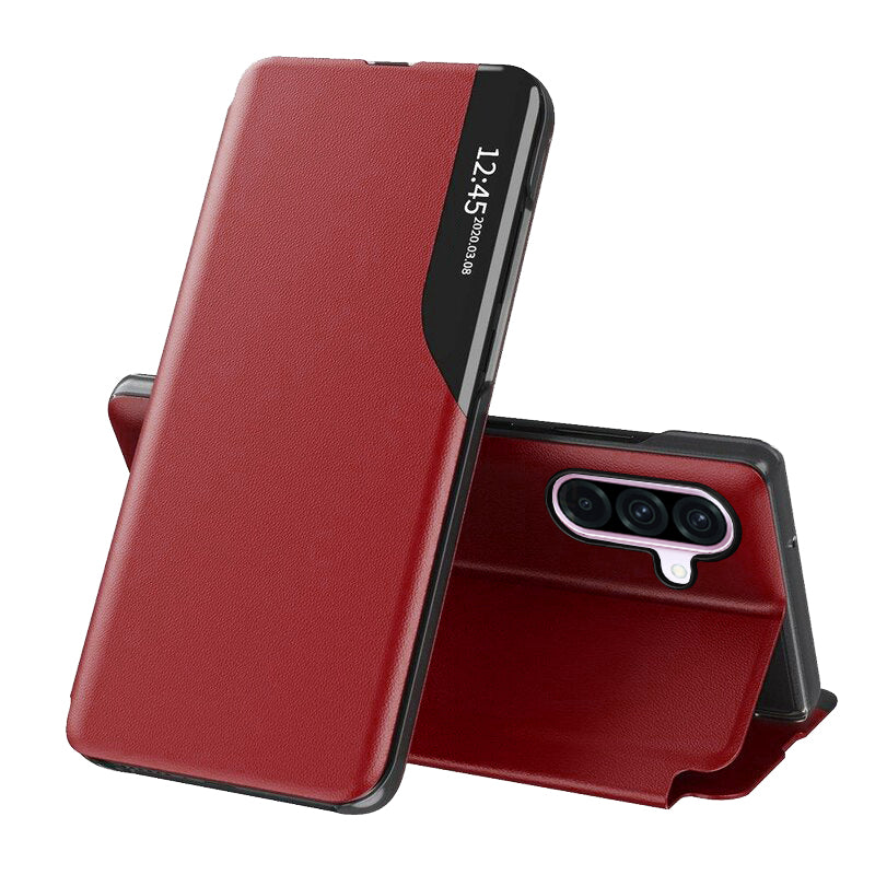Hoes voor Samsung Galaxy A56 A566, Techsuit, eFold, Rood
