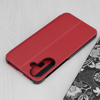 Hoes voor Samsung Galaxy A56 A566, Techsuit, eFold, Rood
