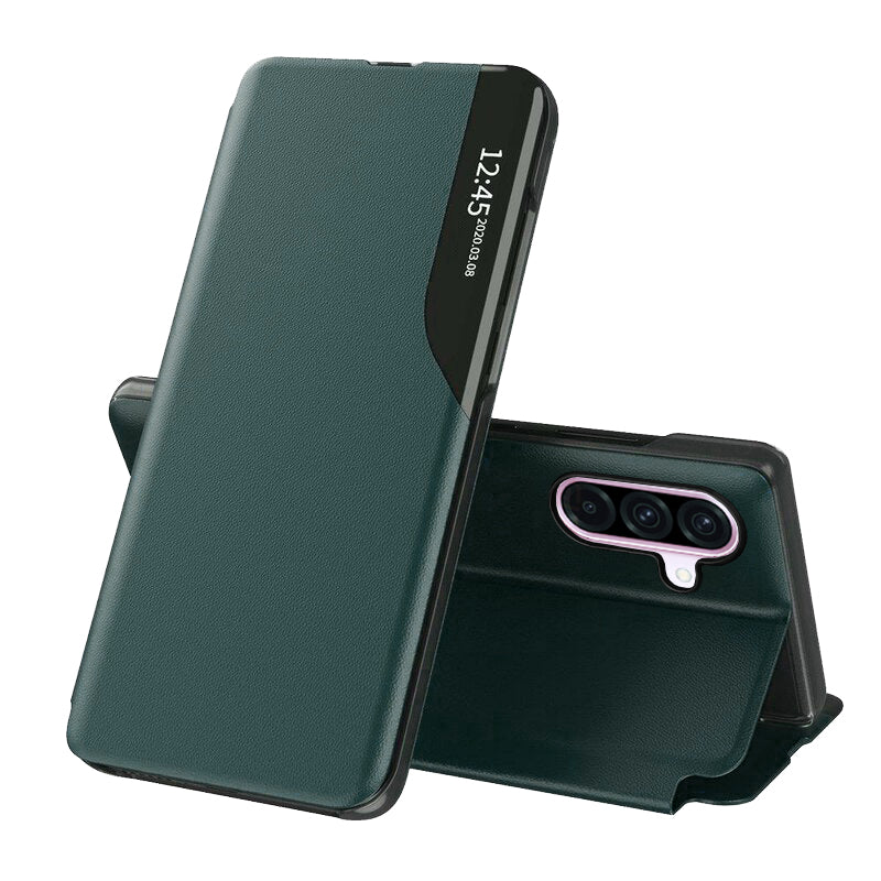Hoes voor Samsung Galaxy A56 A566, Techsuit, eFold, Groen
